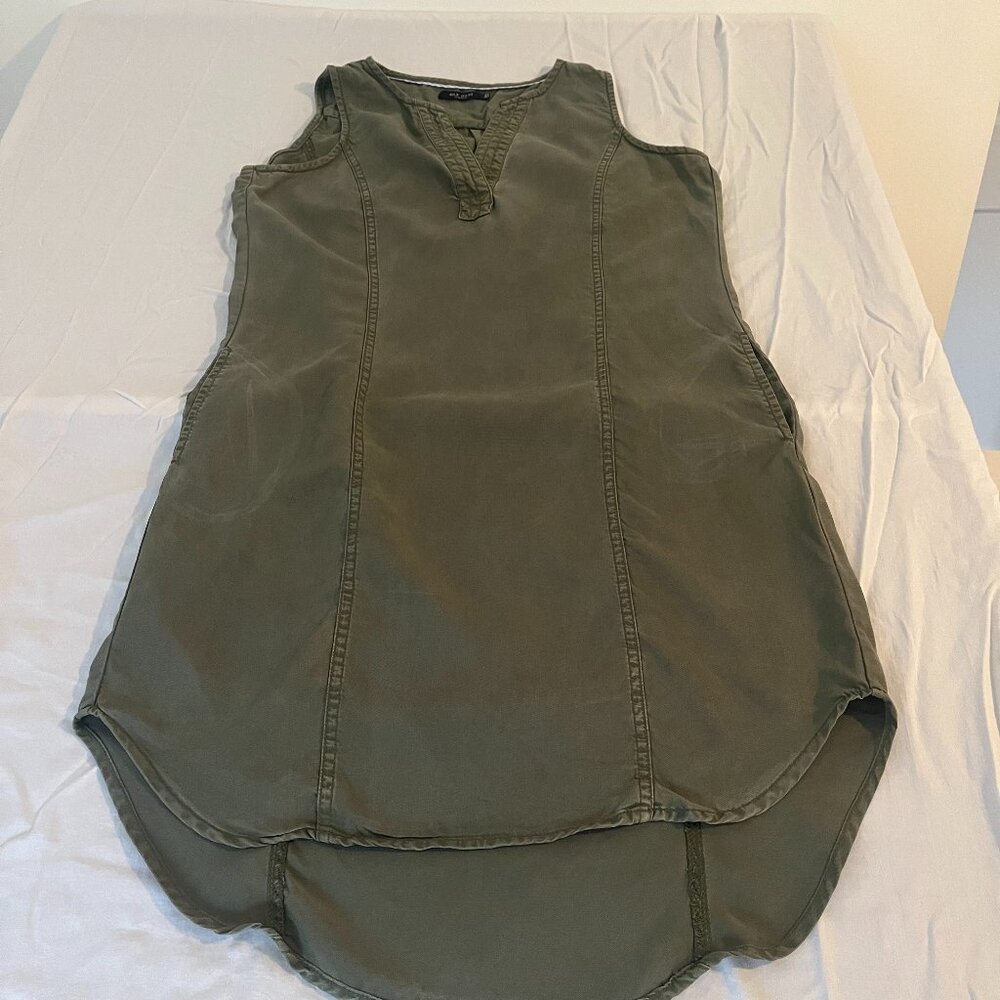 MAX Jeans Army Green Sleeveless Utility Mini Dress - XS